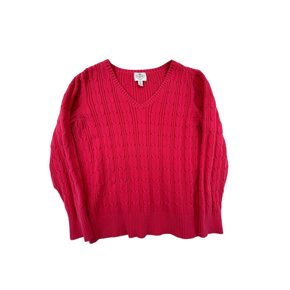 y2k cable-knit Vneck sweater cozygirl Coquette Rory Gilmore Grandma core